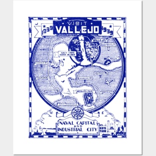 1939 Visit Vallejo California Posters and Art